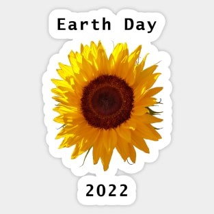 2022 Earth Day Sunflower Sticker